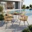 Metal Patio Dining Set With Rectangular Table-314827699