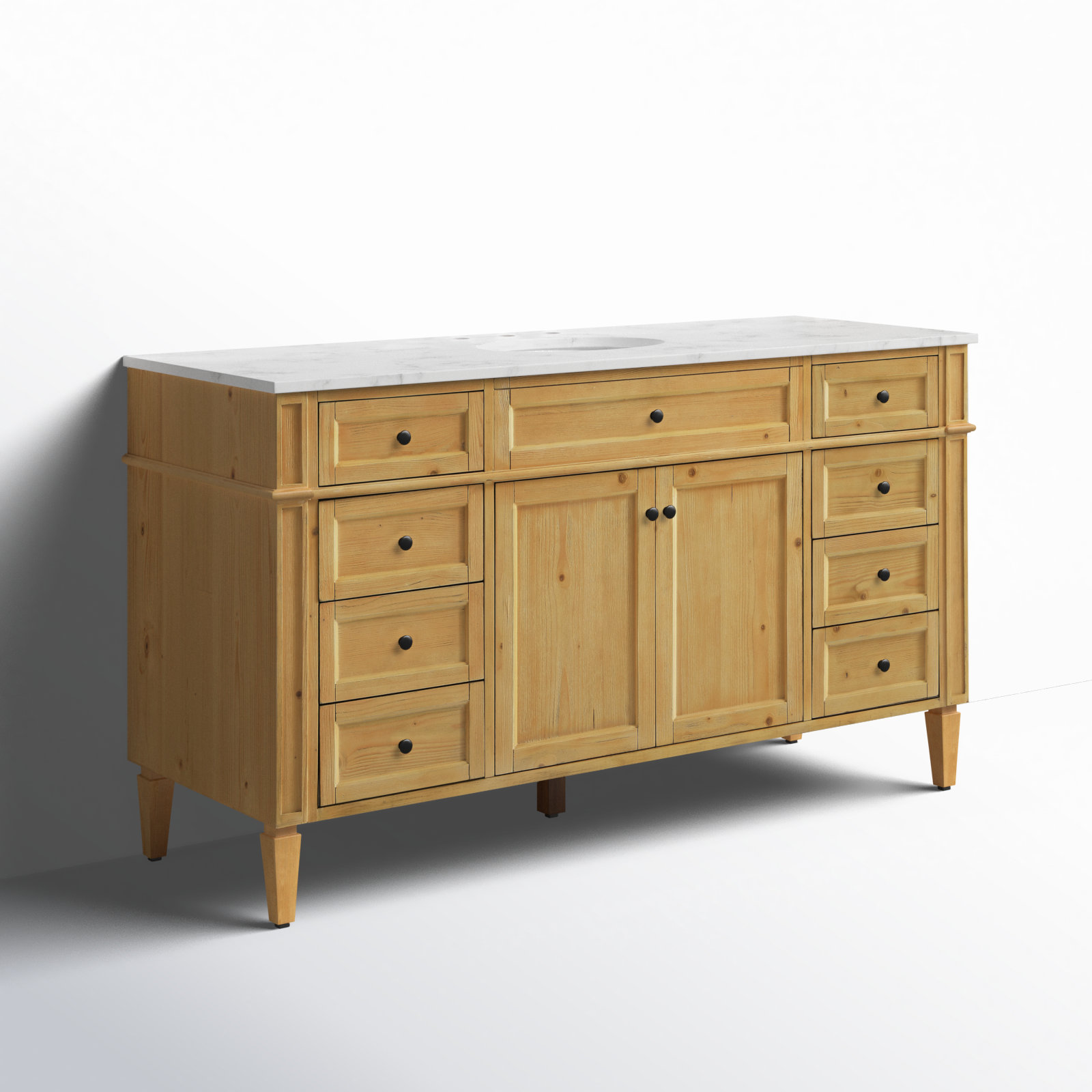 Rivers 60'' Single Bathroom Vanity, Light Brown