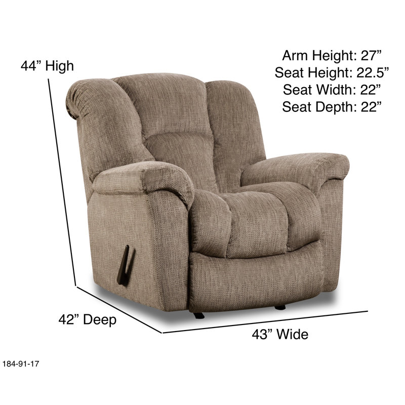Fauteuil inclinable Sarahkate, Polyester brun