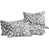 White/Dark Gray Damask
