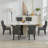 PU Leather Dining Chairs with Pull Ring-443848405