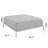 Zermeno 41.73" Wide Velvet Tufted Square Cocktail Ottoman with Gold-Finished Metal Legs-149696468