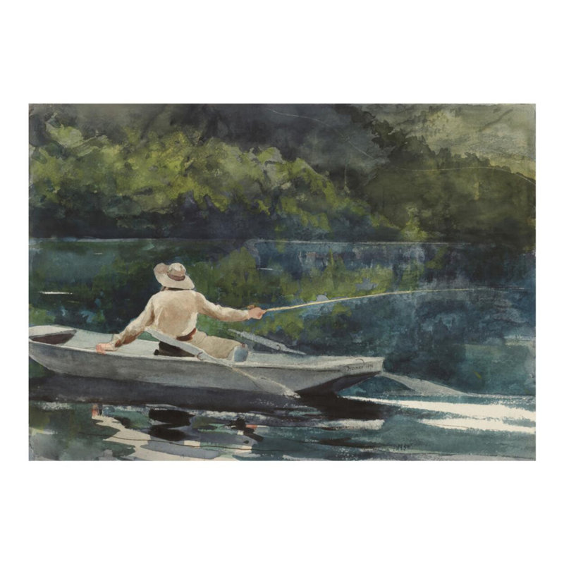 Casting Number Two by Winslow Homer - Giclee Print, 16" H x 20" W
