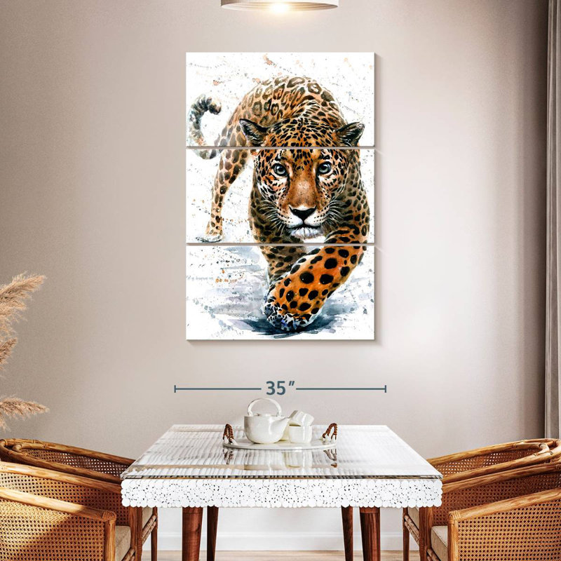 Brampt Wildcat Leopard, 50" H x 32" W