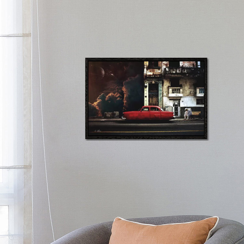 Gas by Rob Hakemo - Print on Canvas, Black Framed, 66.04 cm H x 45.72 cm W
