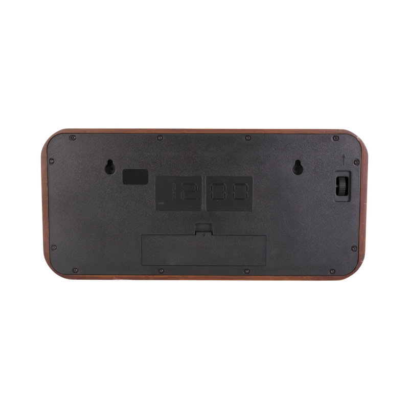 Wood Wall Clock, Warm Grey