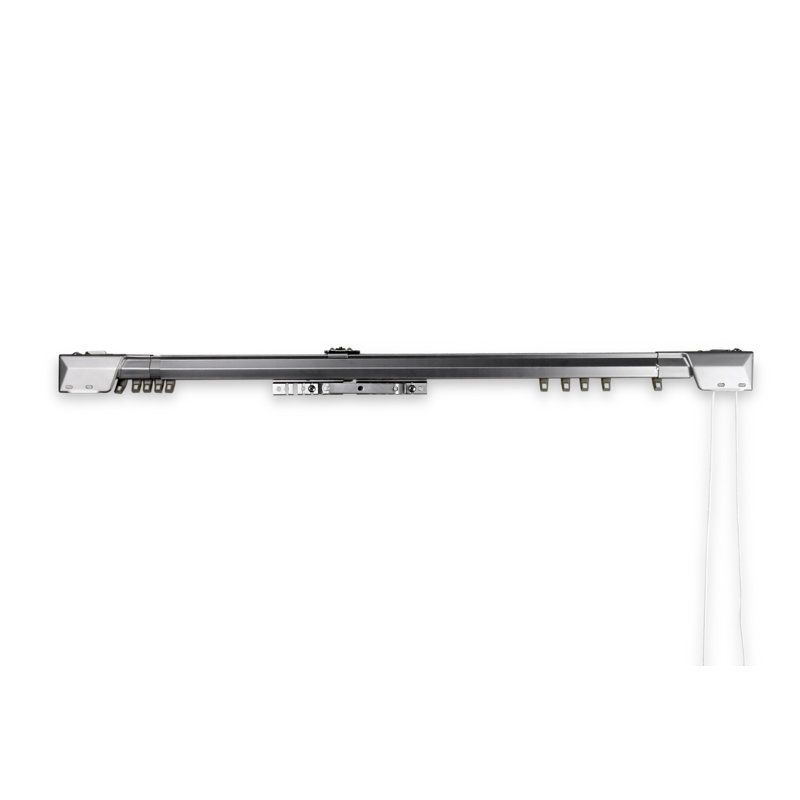 Tringle à rideaux simple réglable Bembry, l 30 - 48 po, Argent