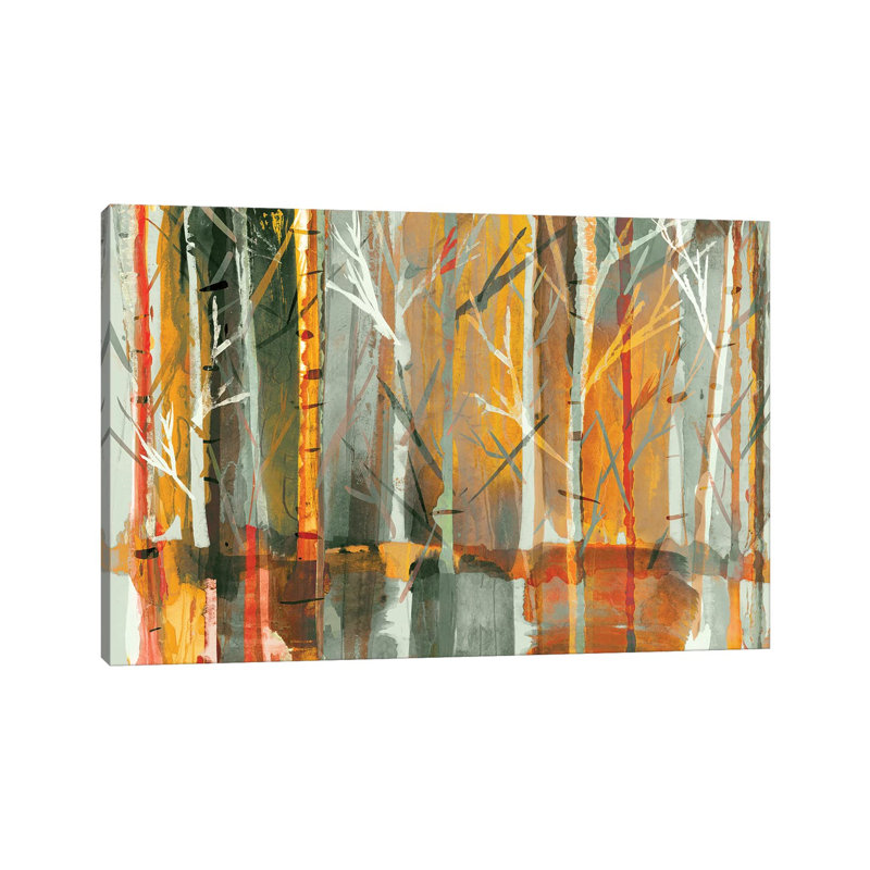 Sunset by PI Galerie - Wrapped Canvas Painting, 20.32 cm H x 30.48 cm W