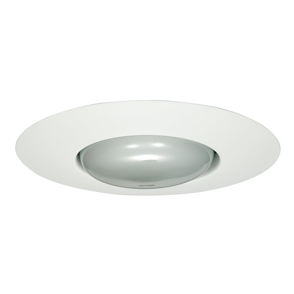 6'' White Open Recessed Trim Halo