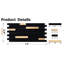 20 feuilles noires sur carreaux