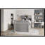 Twin Size Captain Platform Bed Frame With Storage Bookcases And Shelves,Four Drawers,Grey