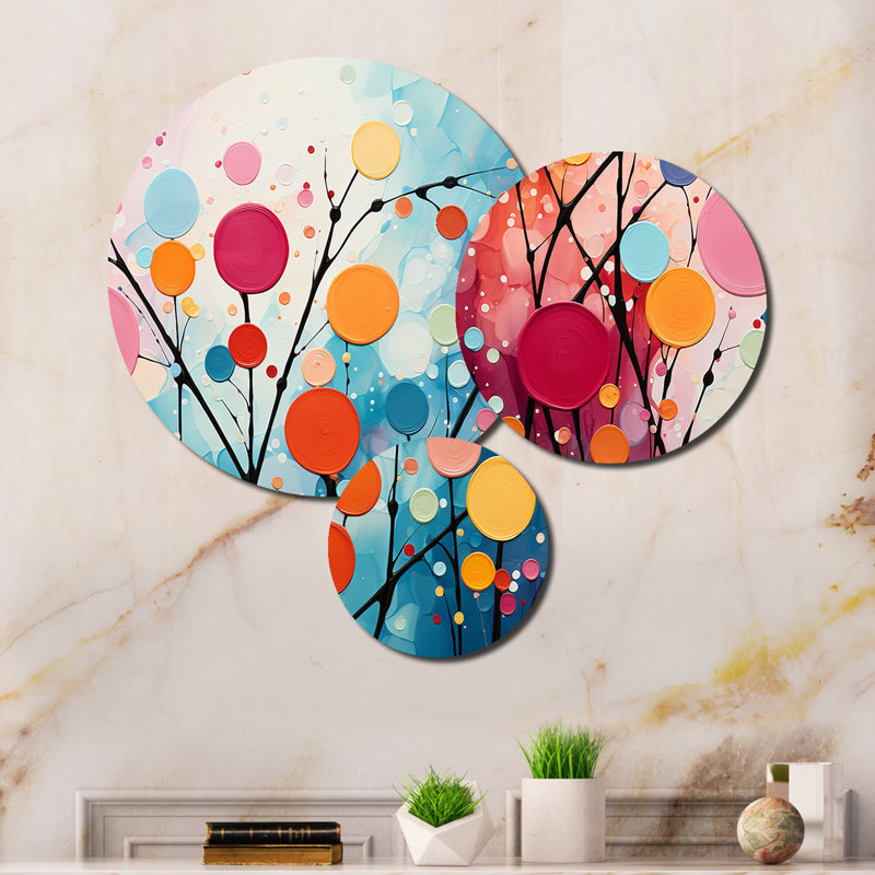 Abstract Wall Decor on Metal
