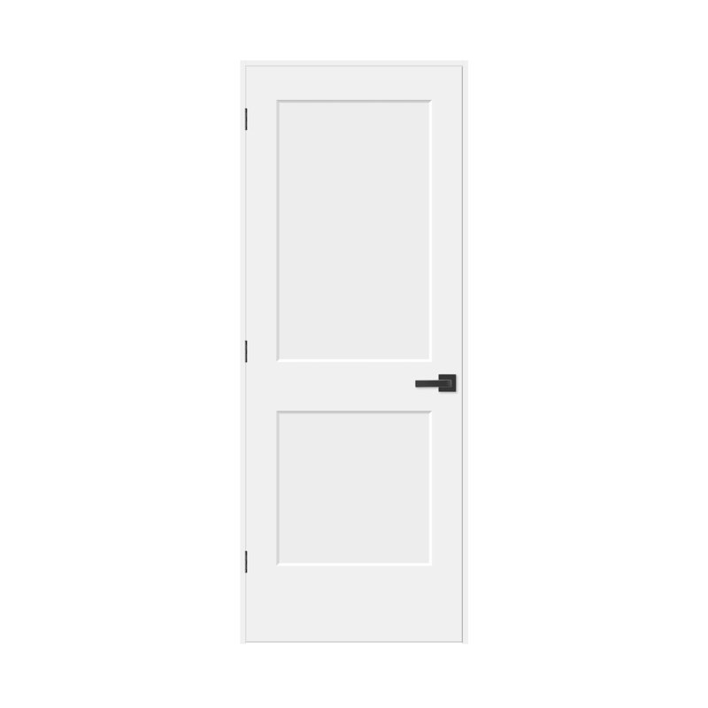 Porte intérieure standard en bois pré-moulé avec panneaux de 4 à 9/16 po Prehung, Gauche, 30 po x 80 po