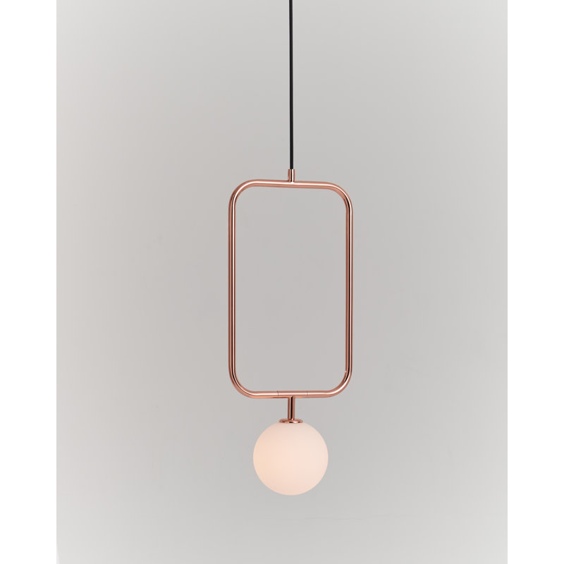 Aviva 1 - Light Pendant, 11.8" H x 6.5" W x 3.9" D, Copper
