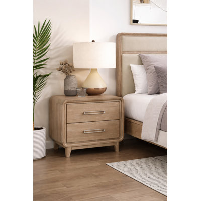 Solara 28"W 2-Drawer Retreat Nightstand
