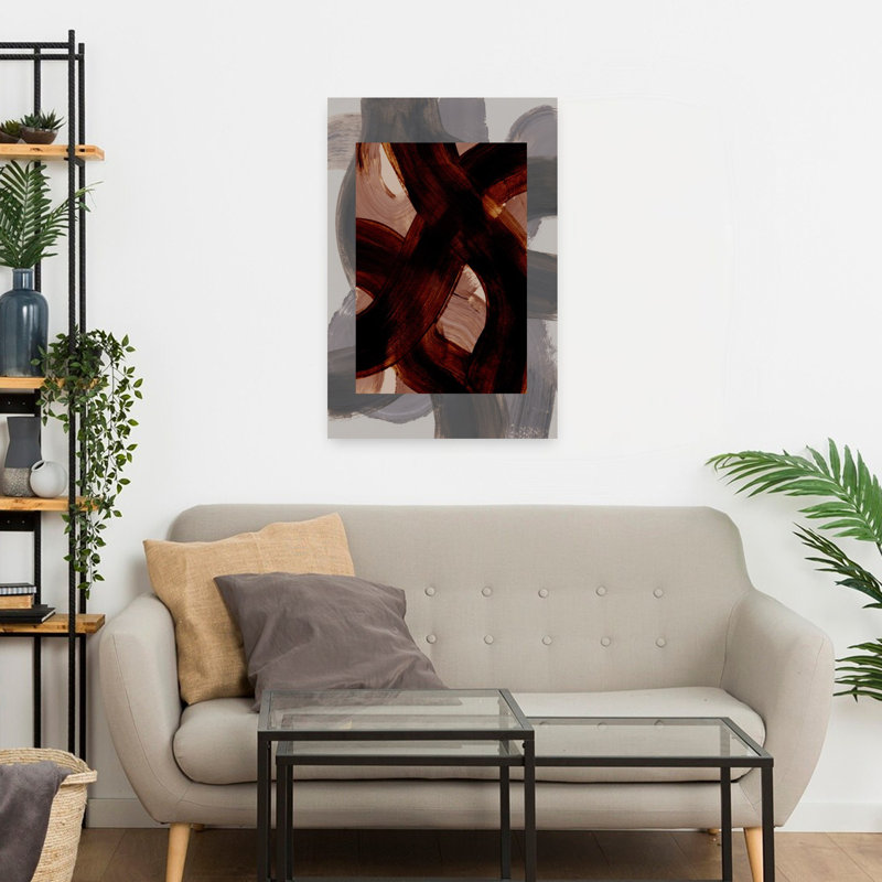 Art contemporain contemporain abstrait, H 24 po x l 16 po