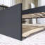 Lit plateforme en bois avec lit gigogne-1138279900