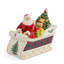 Spode Christmas Tree Santa Sleigh Cookie Jar 13.5"