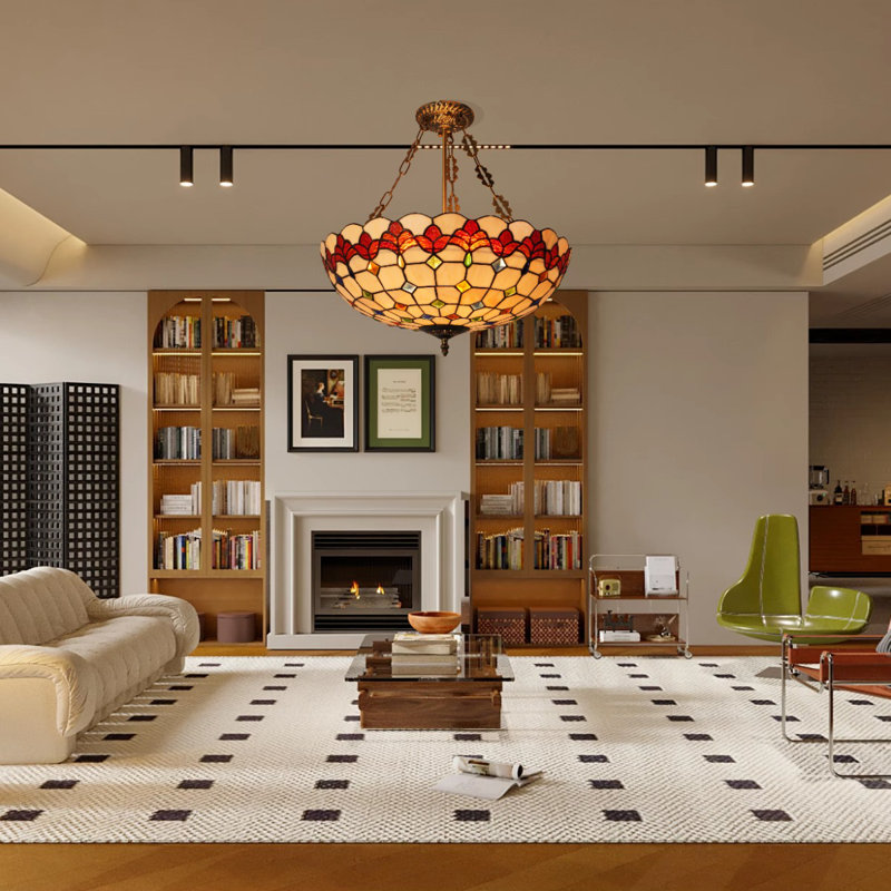 Tiffany Style 5-head Pendant Light