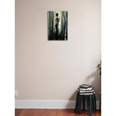 " The Figure Of A Woman Looking Out The Window "