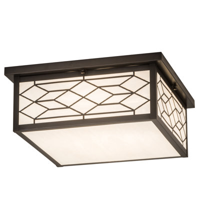 Leatherhead Glass Flush Mount