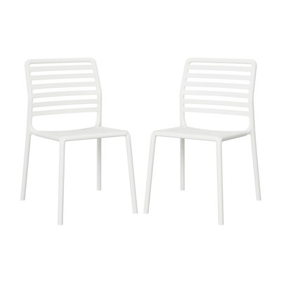 Outdoor Stacking Dining Side Chair (Set Of 2)