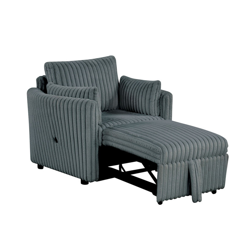 Chaise 1 pièce de style contemporain, Gris foncé