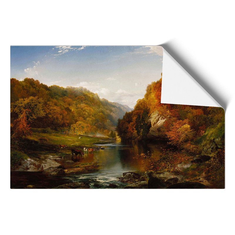 The Hudson River Vol.2 by Thomas Cole - No Frame Painting, 42cm H x 59cm W x 0.1cm D