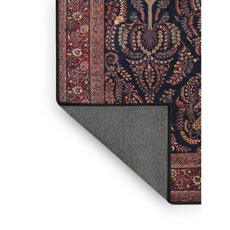 Tapis de style oriental rouge, Rectangle 8 pi x 12 pi