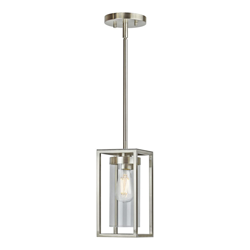 Mini-luminaire suspendu Frame DEL - Luminaire suspendu à hauteur réglable avec ampoule DEL à intensité variable Triac - Plafonnier à DEL à fixation en surface