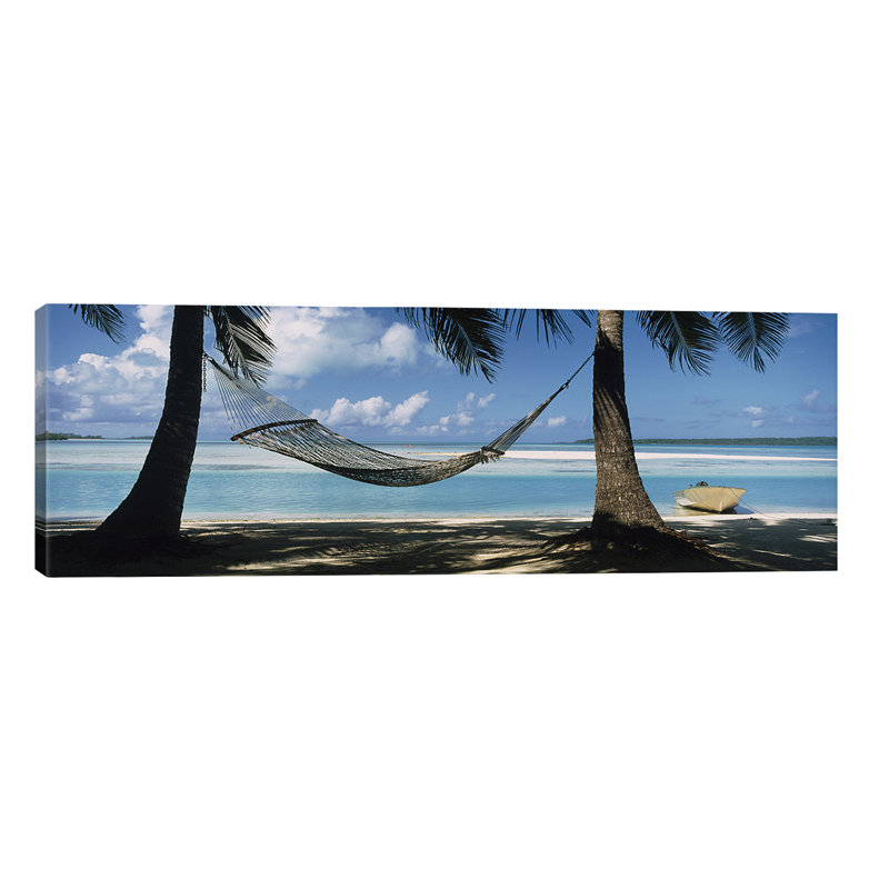 Cook Islands South Pacific - No Frame Panoramic Print on Canvas, 152.4 cm H x 50.8 cm W x 1.91 cm D