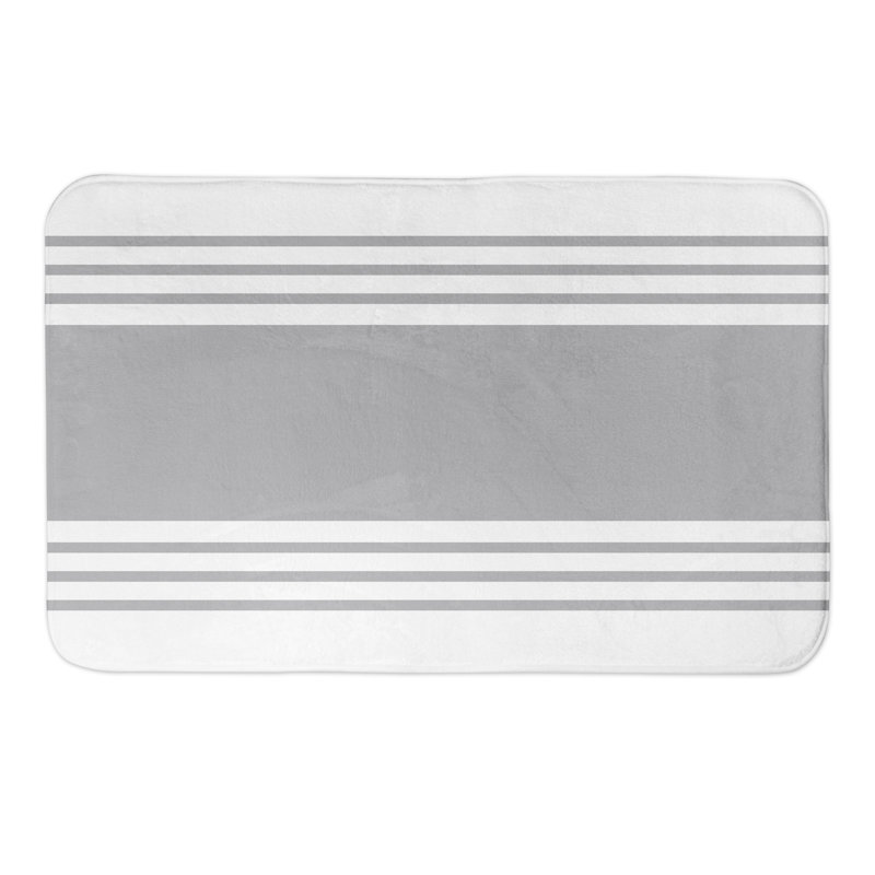 Tapis pour salle de bain Alrun, Gris