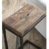 Plow & Hearth Rustic Pull-Up Table with Fold-Out Leaves in Wood and ...
