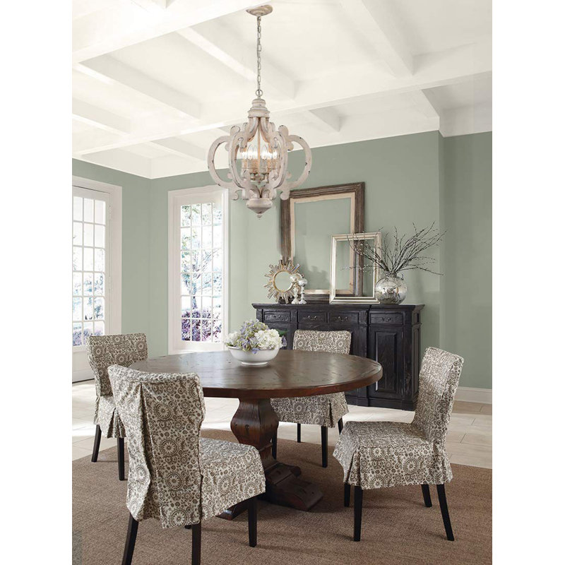 Lustre en bois 6 lumières