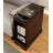 Transitional Side Table Storage Cabinet Pull Out Cup Holder And Built In USB Outlet