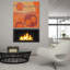  «Abstract 3» par Erin Clark, art mural en verre acrylique, 36 po x 36 po-528169509
