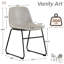 Chaise d'appoint rembourrée en similicuir-1862001559