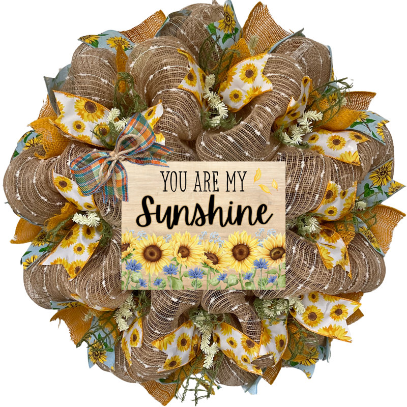 Couronne florale You Are My Sunshine