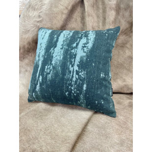 Toss Pillow Square Rustic Modern Teal 20" X 20"