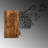 Elegant Decorative Wooden Wall Accessory, Walnut & Black, 24.0 x 22.8 inches | 100% Wooden (Thickness: 1.2 inches) & Metal (Thickness: 0.06 inches) | Versatile Wall Hanging Design Perfect for Home Décor