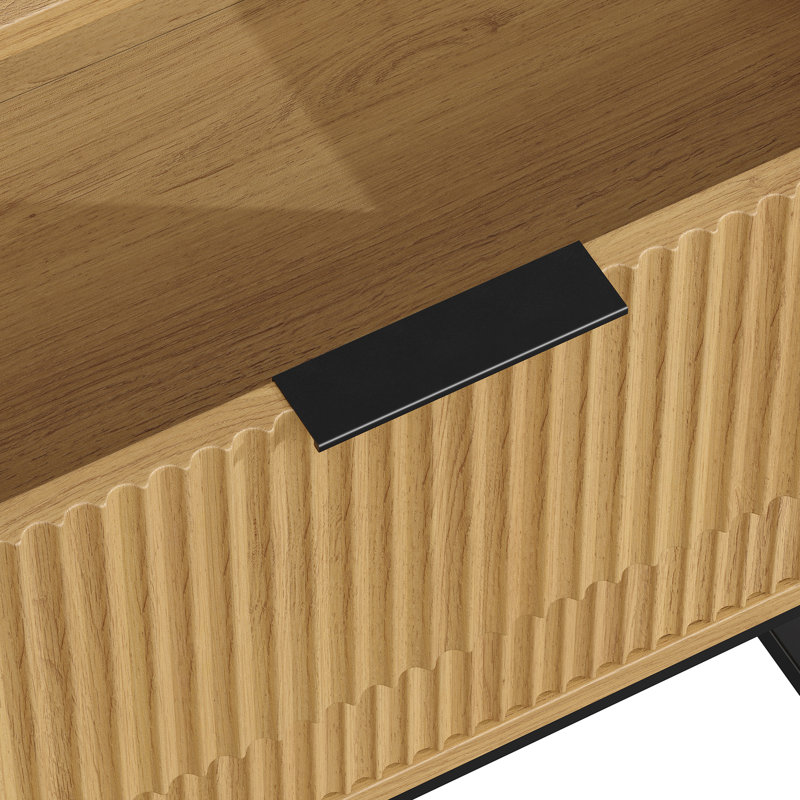 Semin 54"W Fluted Design 6-Drawer Dresser Organizer,Bedroom Dresser,Wood Chest of Drawers