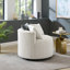 Fauteuil d'appoint rembourré en velours côtelé Malna