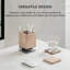 Solid Wood Pen Cup Holder with 2 Coasters-1936579479