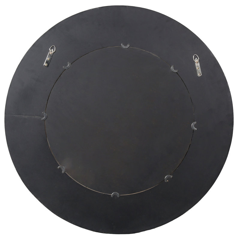 Netta Round Wood Mirror, Natural