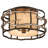 Adirondack Fabric Semi Flush Mount