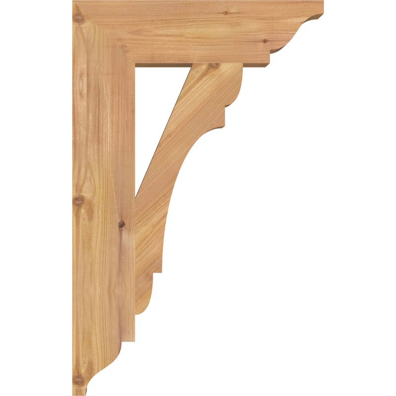 Support olympique traditionnel, Cèdre rouge de l'Ouest (lisse), H 22 po x l 3,5 po x P 14 po