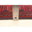 Tapis rouge foncé en laine noué à la main de conception unique 5 pi 10 po x 7 pi 8 po Octayvia