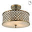 Augustine Crystal Semi Flush Mount