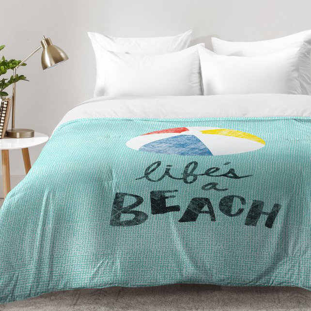 Nick Nelson Coastal Polyester Comforter, Full/Queen Comforter + 2 Standard Shams