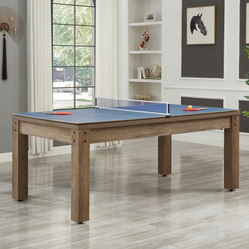 Table de billard multi-fonctionnelle trois-en-un, Noir / brun